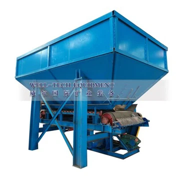 Feeding Hopper Silo Feed Bin พร้อมสายพานลำเลียงแบบปรับความเร็วได้